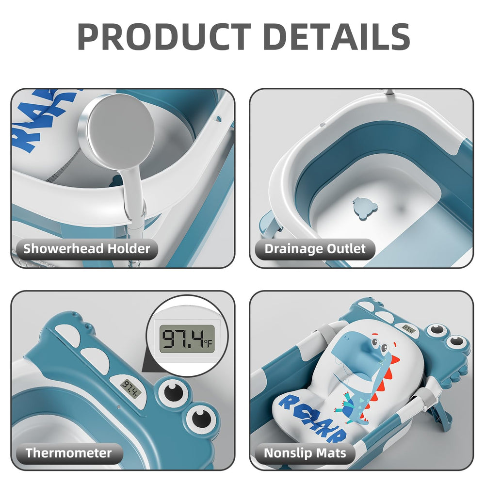 TPN bathtub buckles provide secure ends for stable bathing.