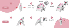 TPN pink toddler step stool at sink enabling independent hand washing.