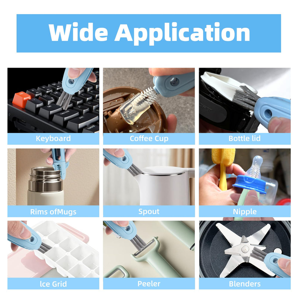 TQRR SharkBrush travel-friendly kit for dorms, kitchens, and offices.