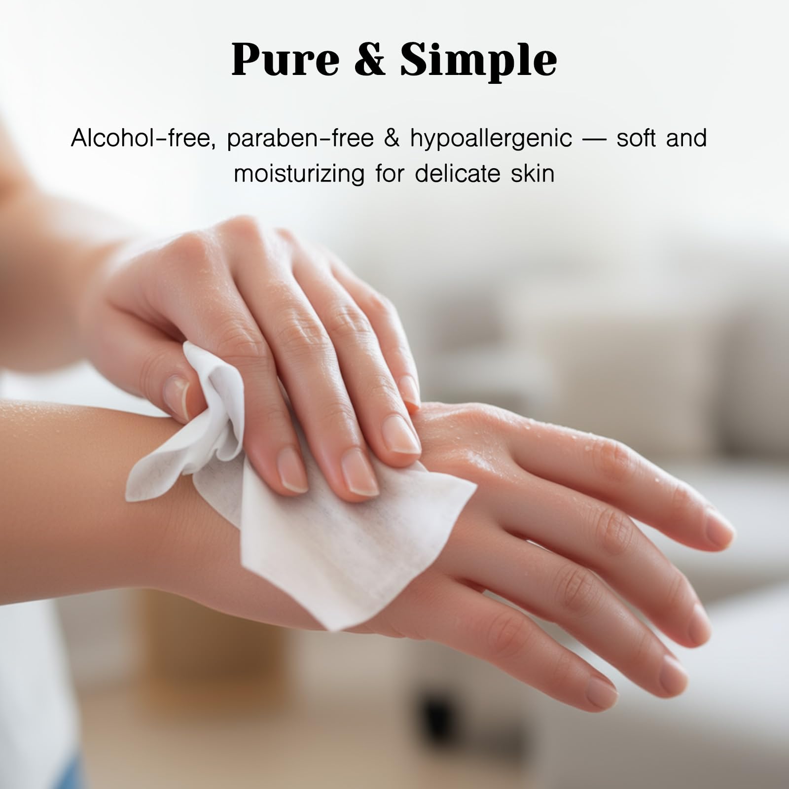 Tracy's Dog extra-large soft wipes for broad, comfortable cleansing.
