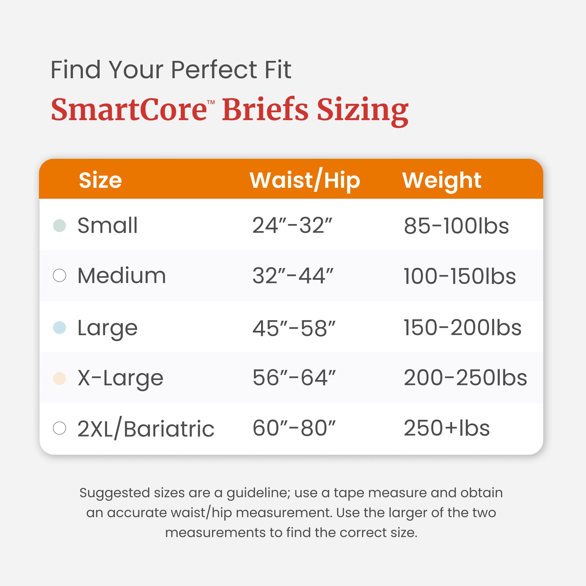 TRANQUILITY SmartCore briefs Peach Mat core for a comfortable, dry feel