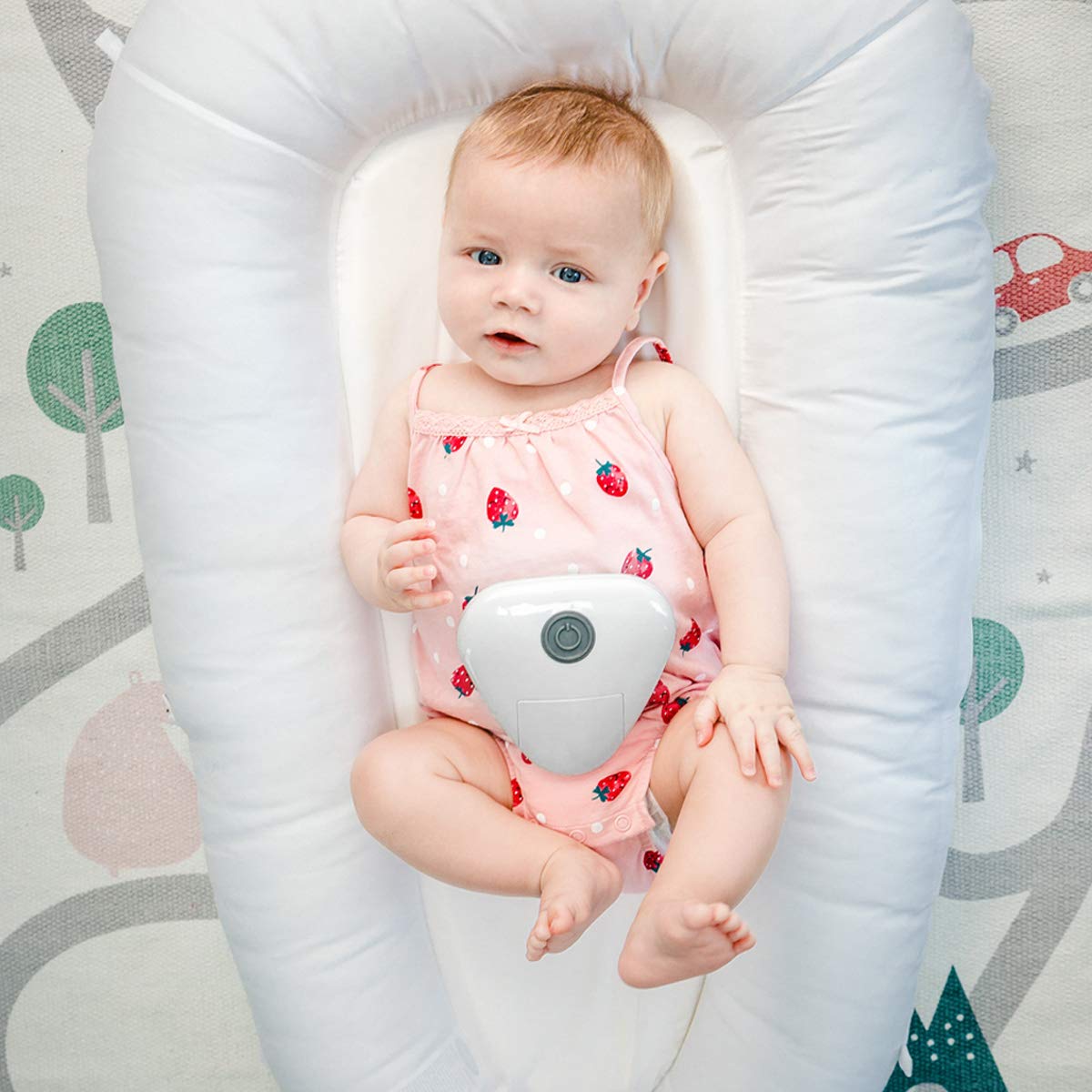 Tranquilo Baby Soothe auto shut-off highlights safe, quiet operation.
