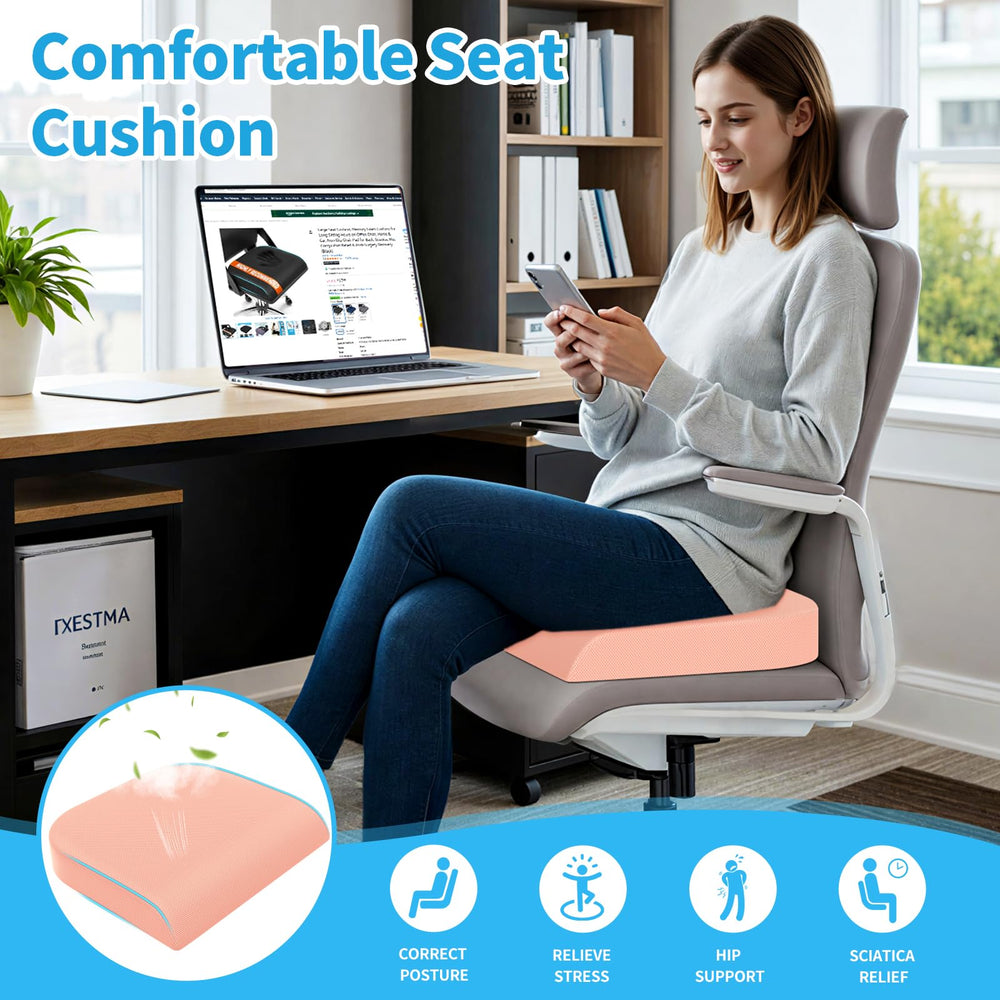 TranquilRelax cushion adapts to car seats for comfortable commutes