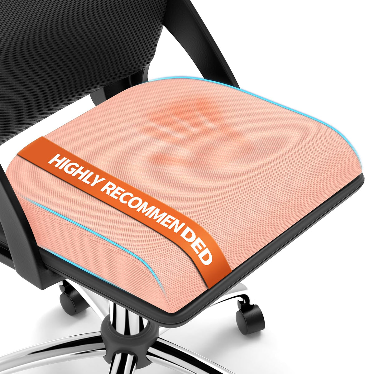 TranquilRelax large seat cushion angled view for long office sessions