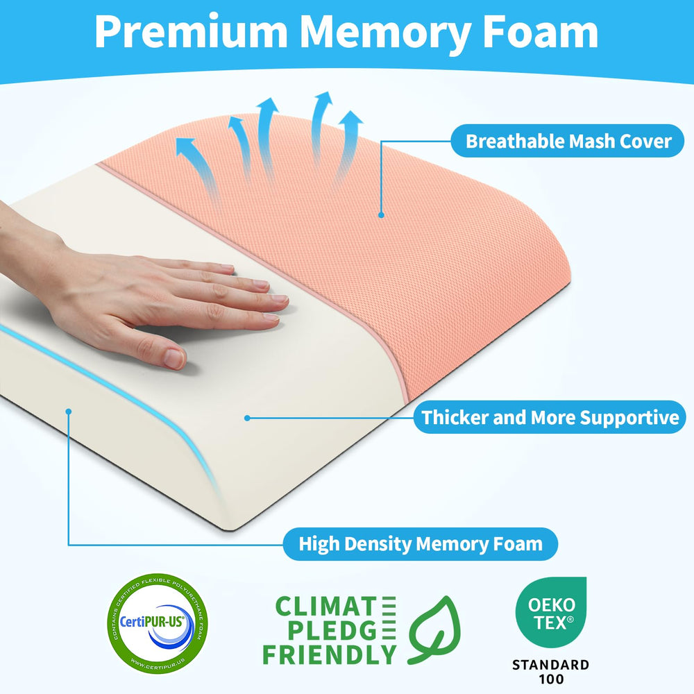 TranquilRelax memory foam close-up showing body-conforming comfort