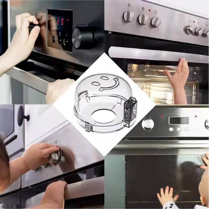 Clear, durable stove knob covers let you see knob settings through plastic.