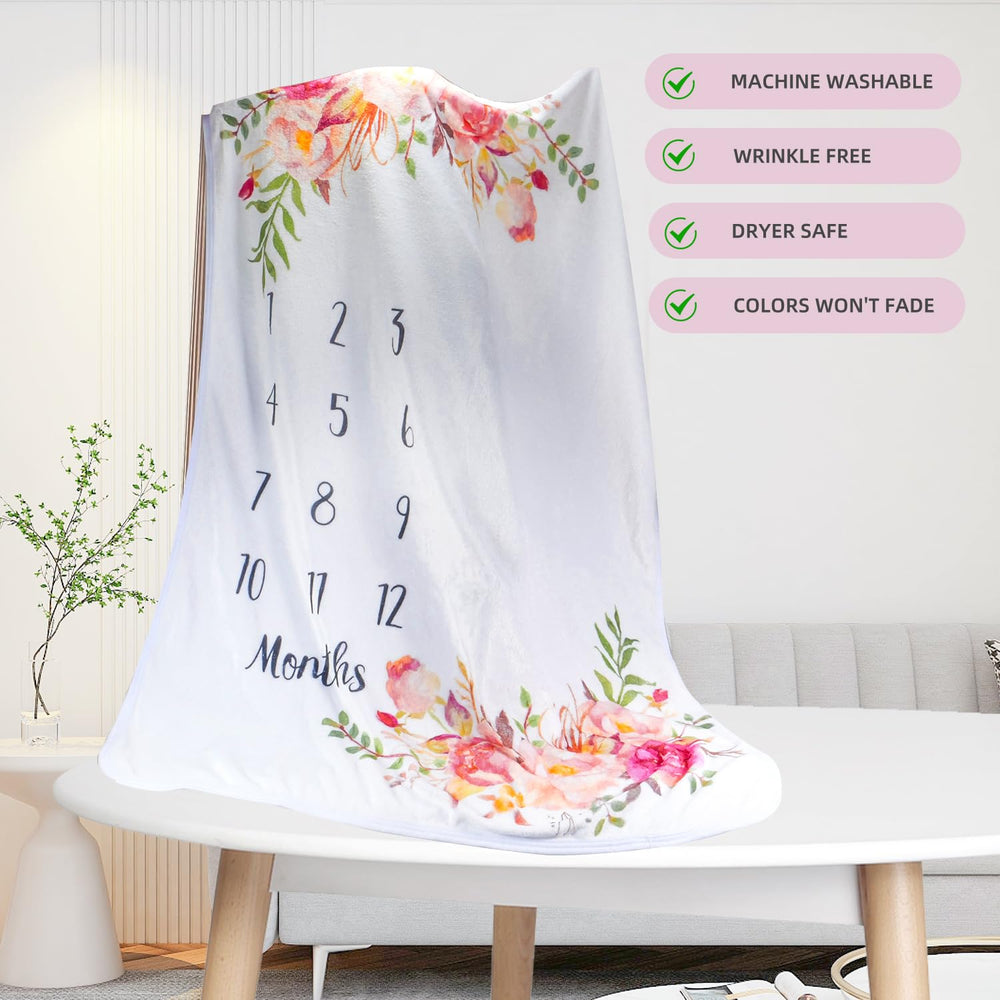 TRASUN 50x40 inch blanket fits cribs, strollers, and car seats for on-the-go shoots.
