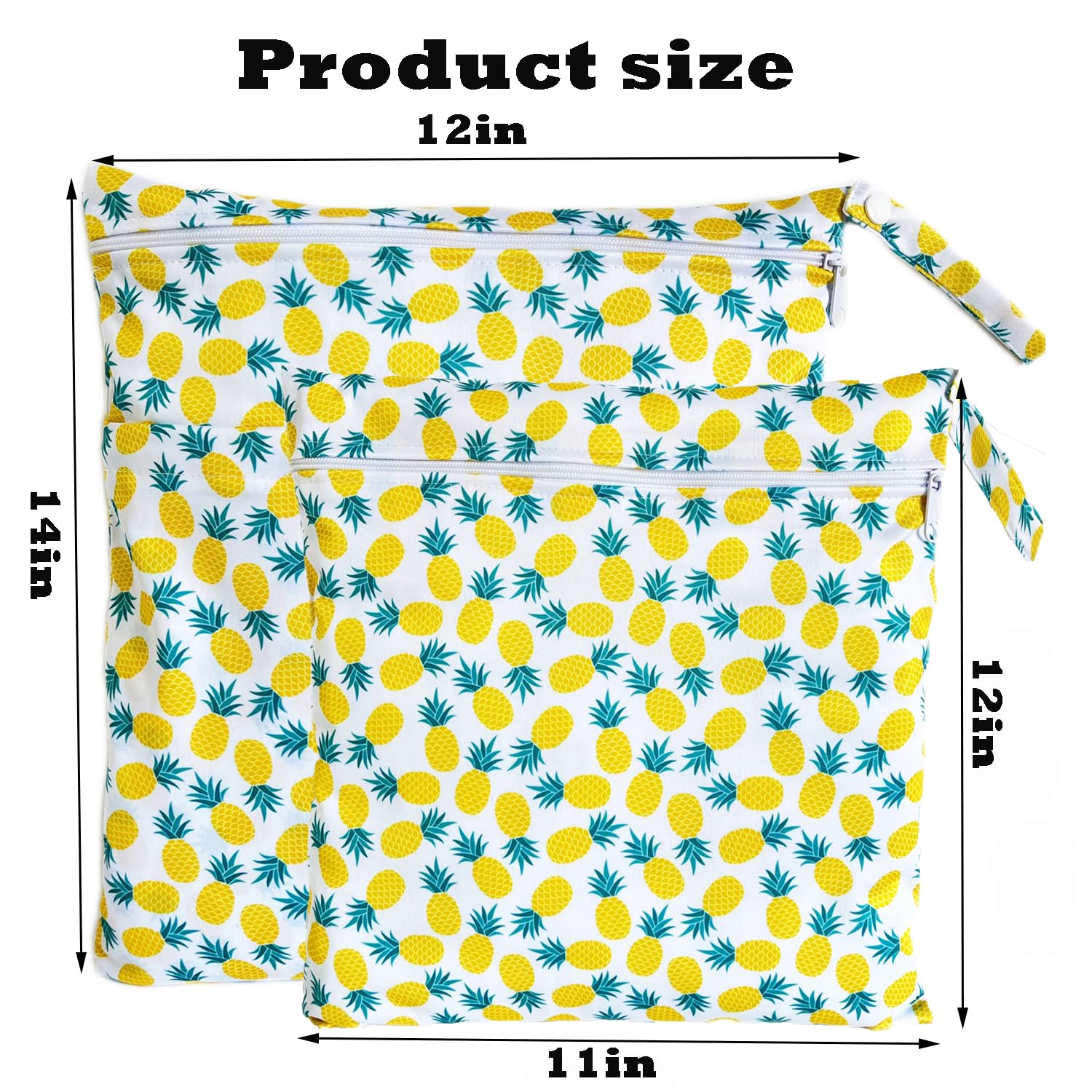 TRASUN waterproof diaper bag with zipper pockets protects clothes on trips.