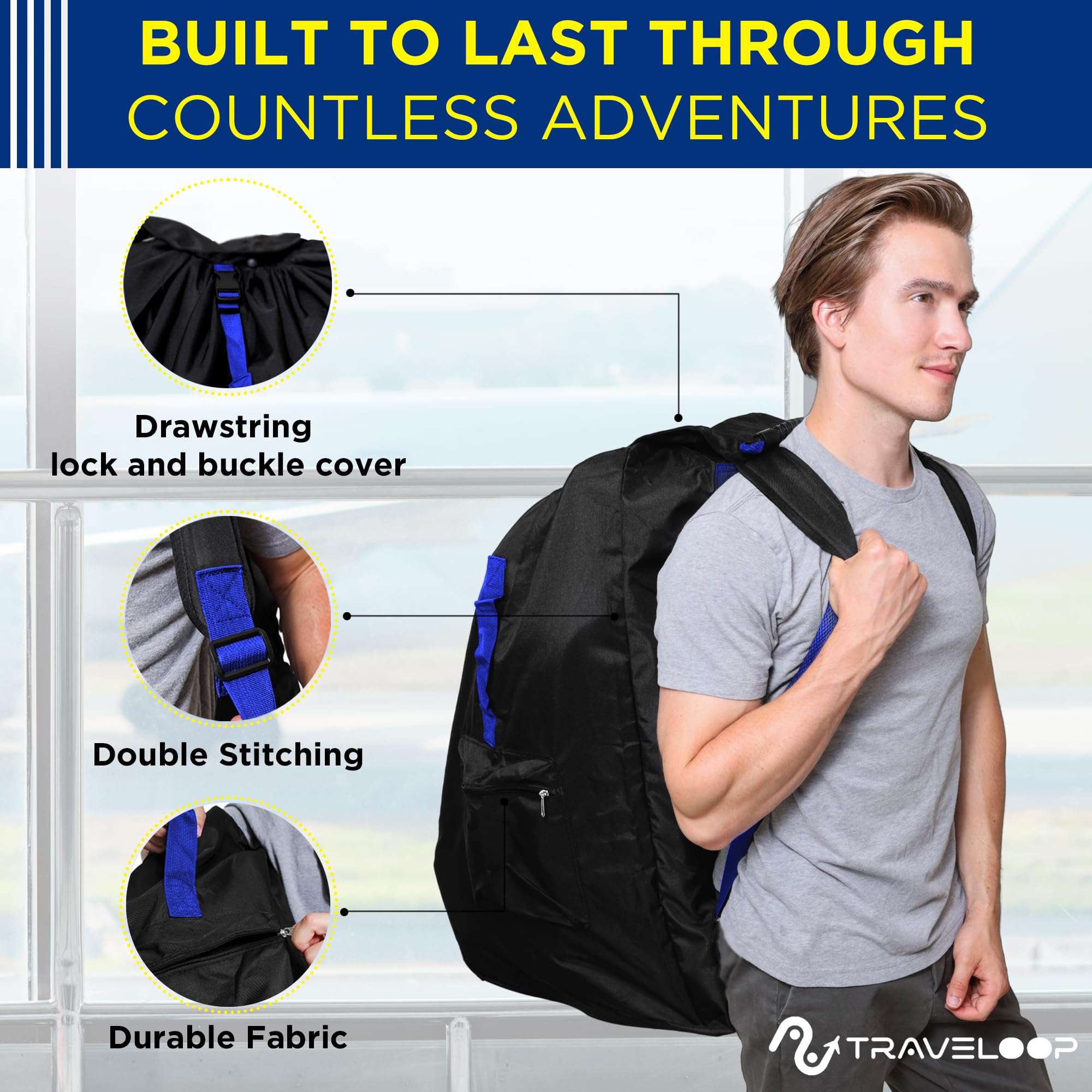 Padded shoulder straps with air-pressure technology for comfort