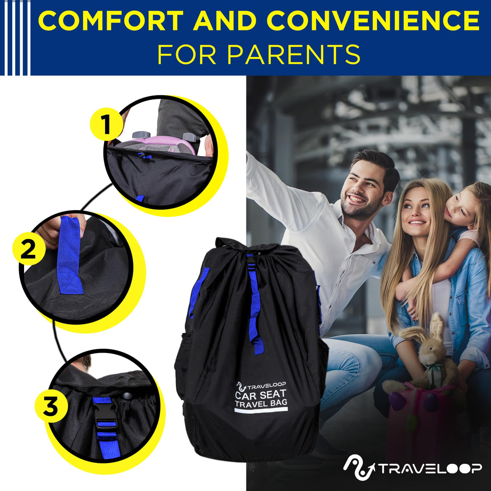 Storage pocket keeps essentials within reach during trips