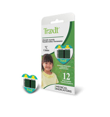 TRAXIT wearable axillary thermometer underarm for 48-hour monitoring of a child’s temperature