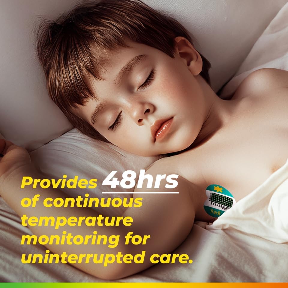 TRAXIT wearable axillary thermometer USA-made trusted by clinics