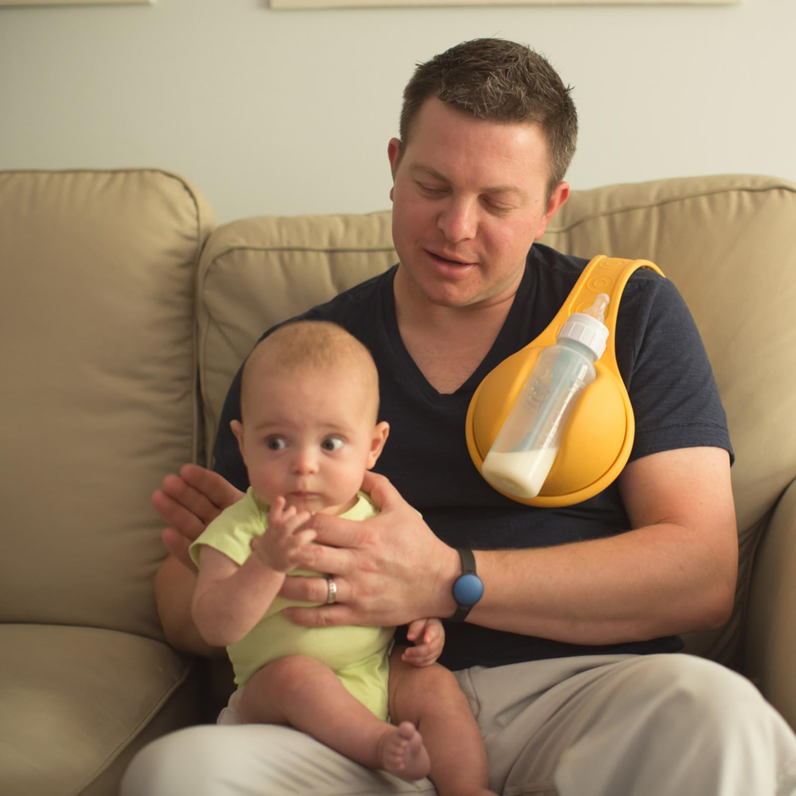 TreaHome orange fits most bottle sizes for versatile feeding.