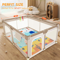 TreeBud Baby Play Mat non-slip base keeps playtime steady on floors.