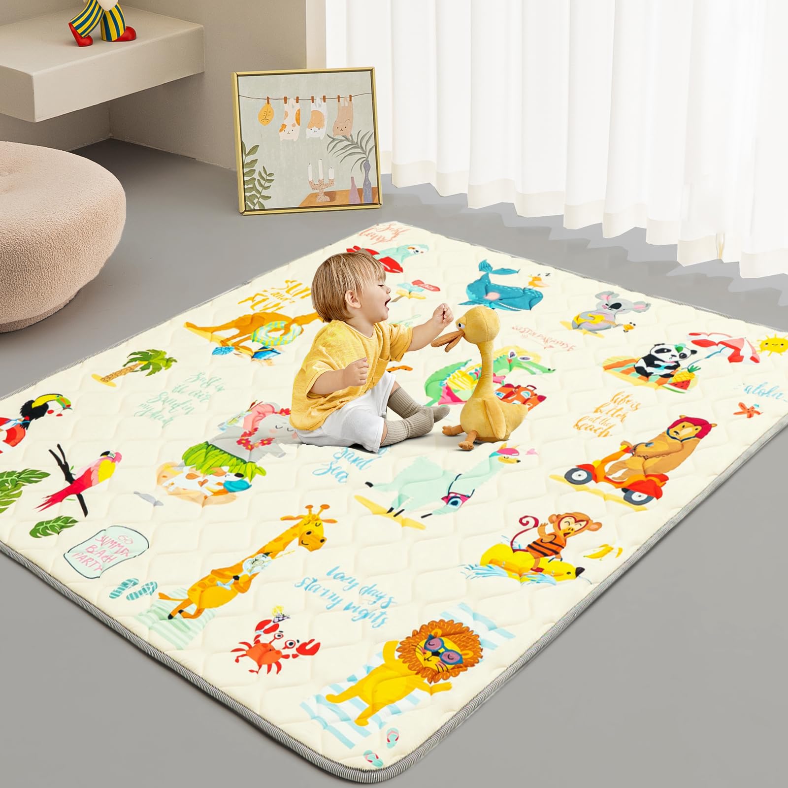 TreeBud Baby Play Mat spill cleanup surface for busy households
