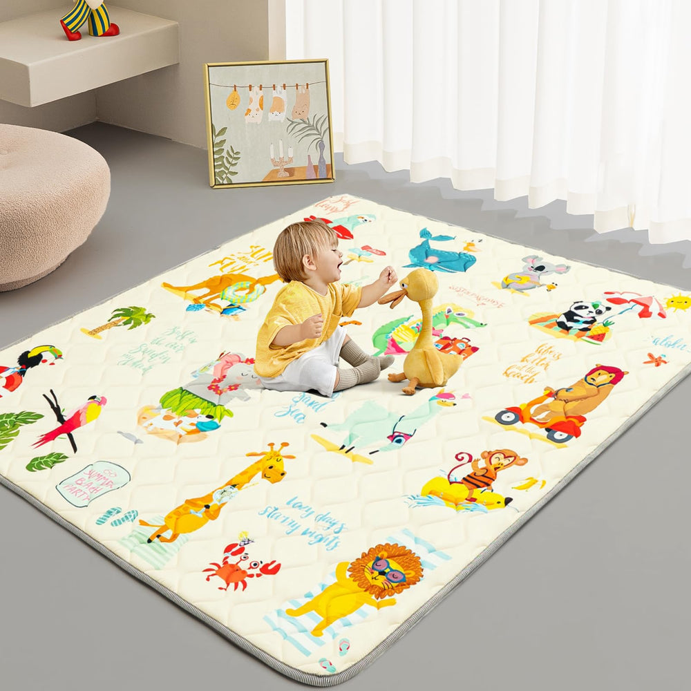 TreeBud Baby Play Mat spill cleanup surface for busy households