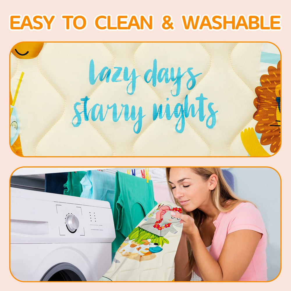 TreeBud baby play mat supports tummy time and motor development with cushioned comfort.