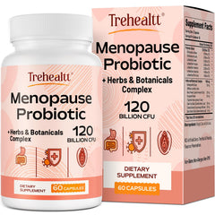 Trehealtt menopause bottle front for convenient daily use.