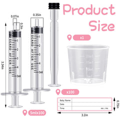 TrelaCo 5ml syringes with caps provide sterile, needle-free colostrum collection