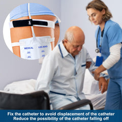 TrelaCo anti-slip Foley bag holder keeps the leg bag stable during activity.
