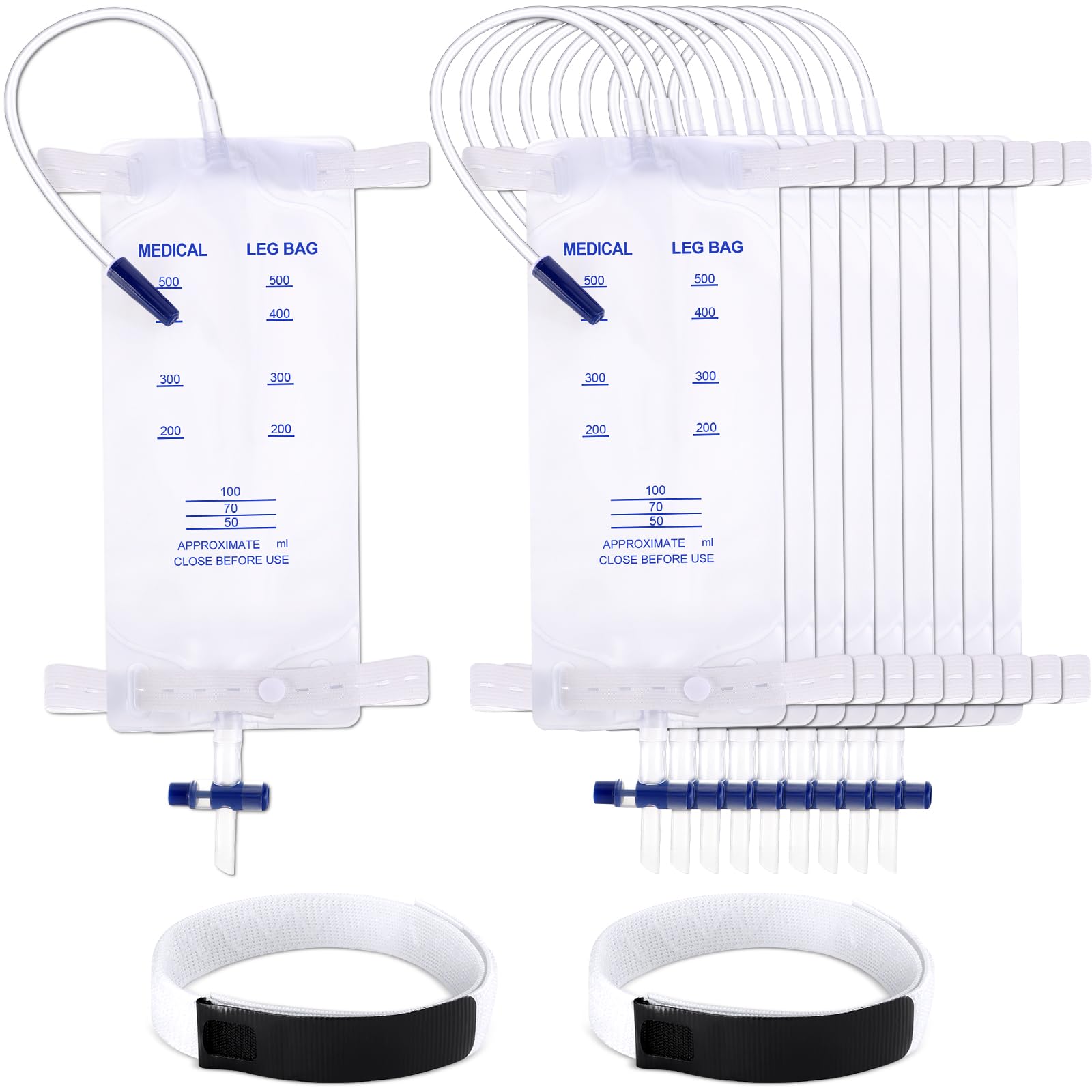 TrelaCo catheter leg bag 500ml offers a secure fit for daily mobility.