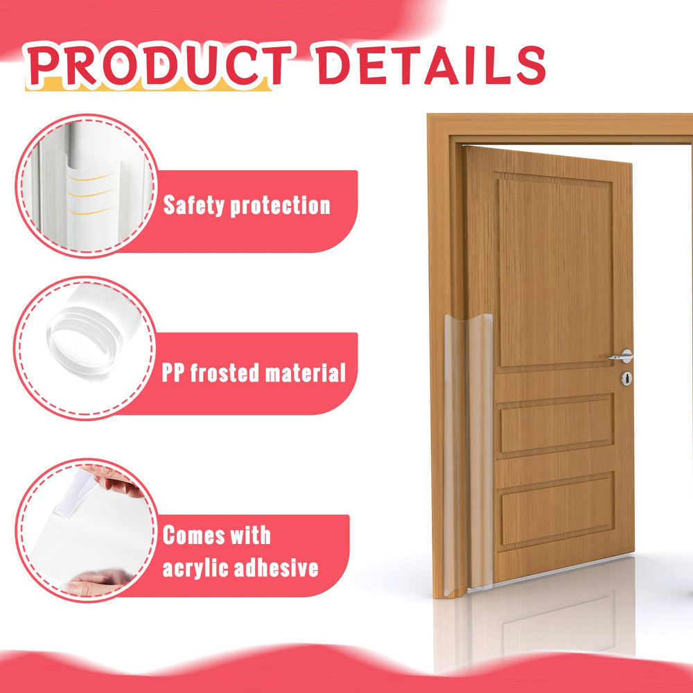 TrelaCo door edge guard shields edges to reduce accidental pinches.