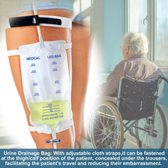 TrelaCo drainage bag valve enables one-handed emptying for convenience.