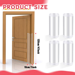 TrelaCo hinge cover provides a clean look while guarding hinges from bumps.