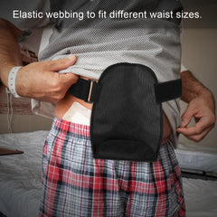 TrelaCo deep U shaped ostomy cover reduces skin contact.