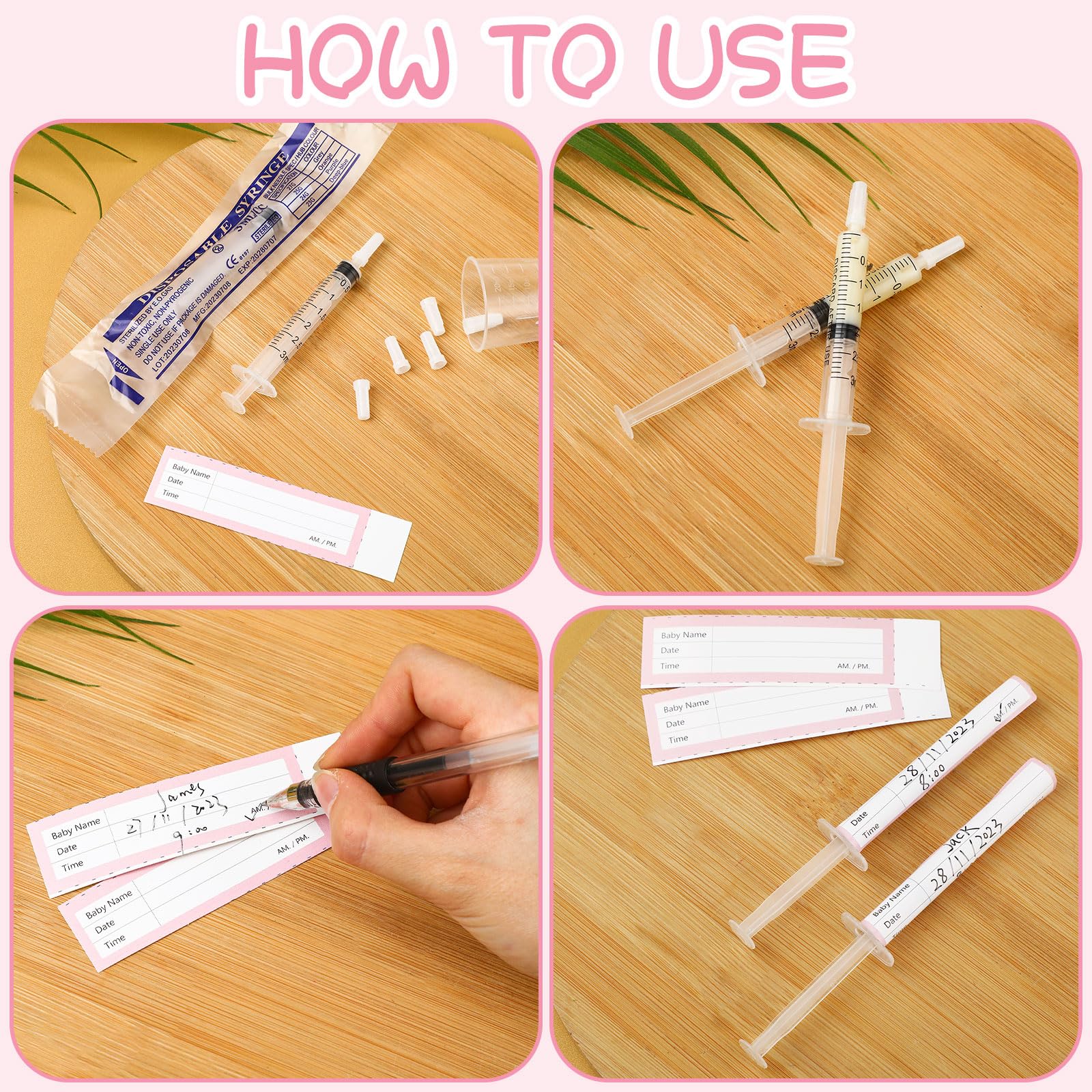 TrelaCo stickers with measurements for labeling samples