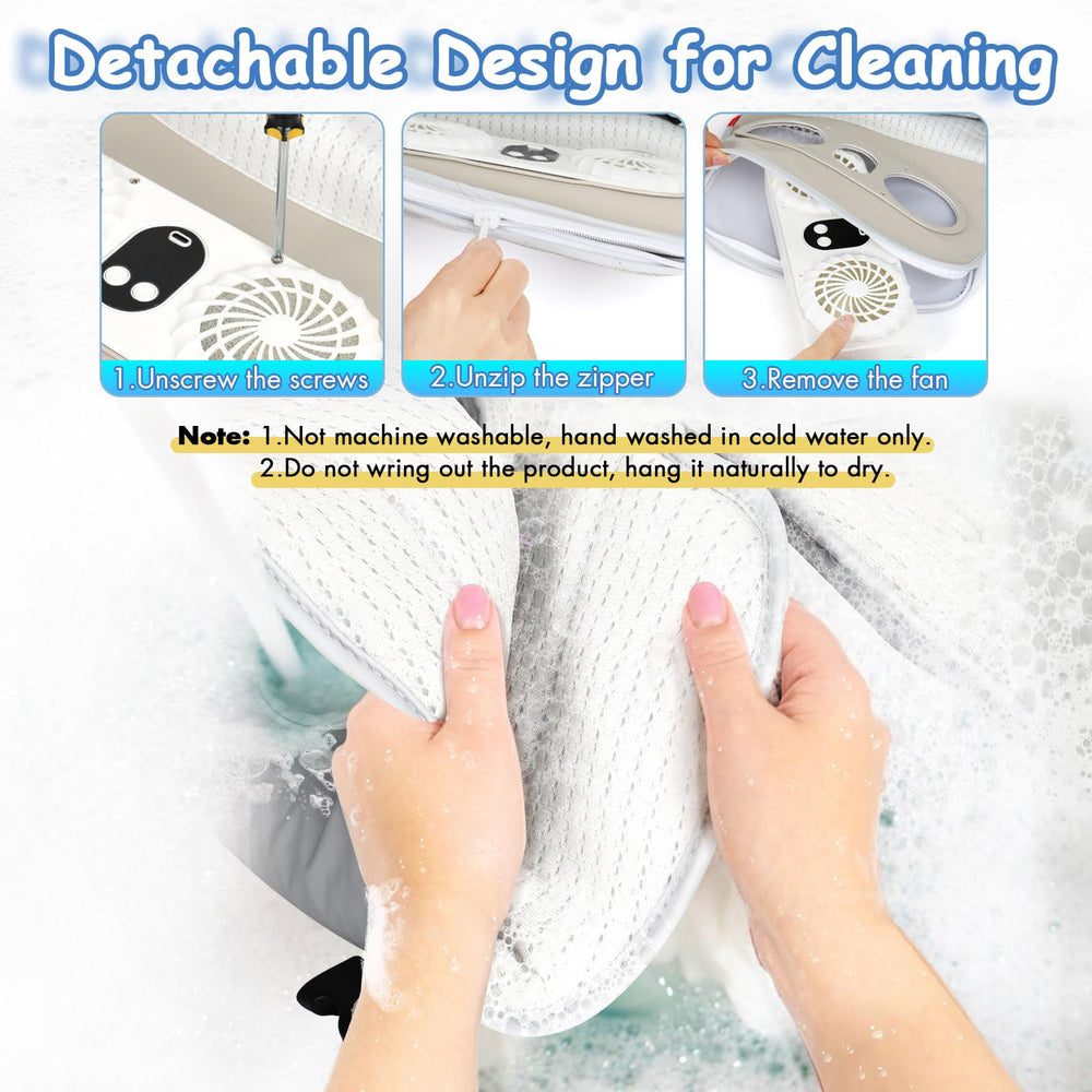 TRELC breathable mesh and washable liners for easy cleaning and skin safety