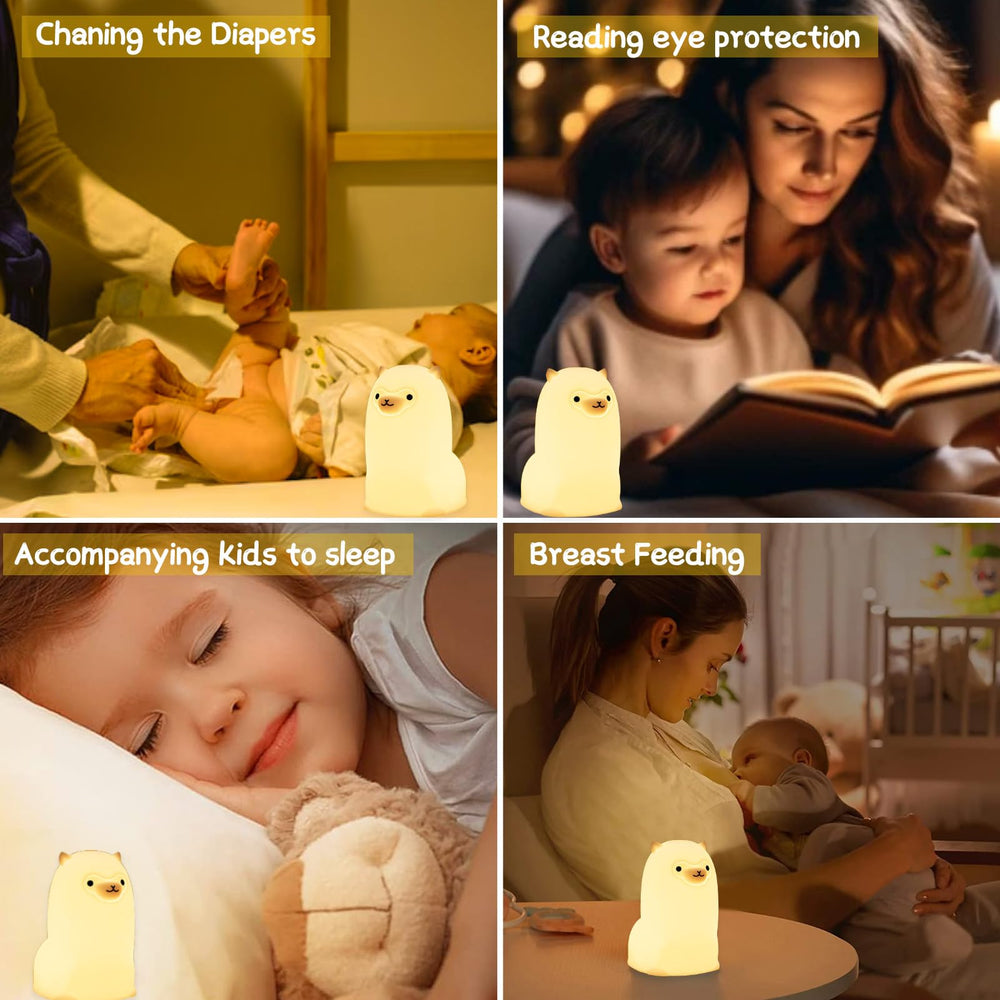 Tremdwoto Alpaca night light in a child's room creates a gentle ambient glow.
