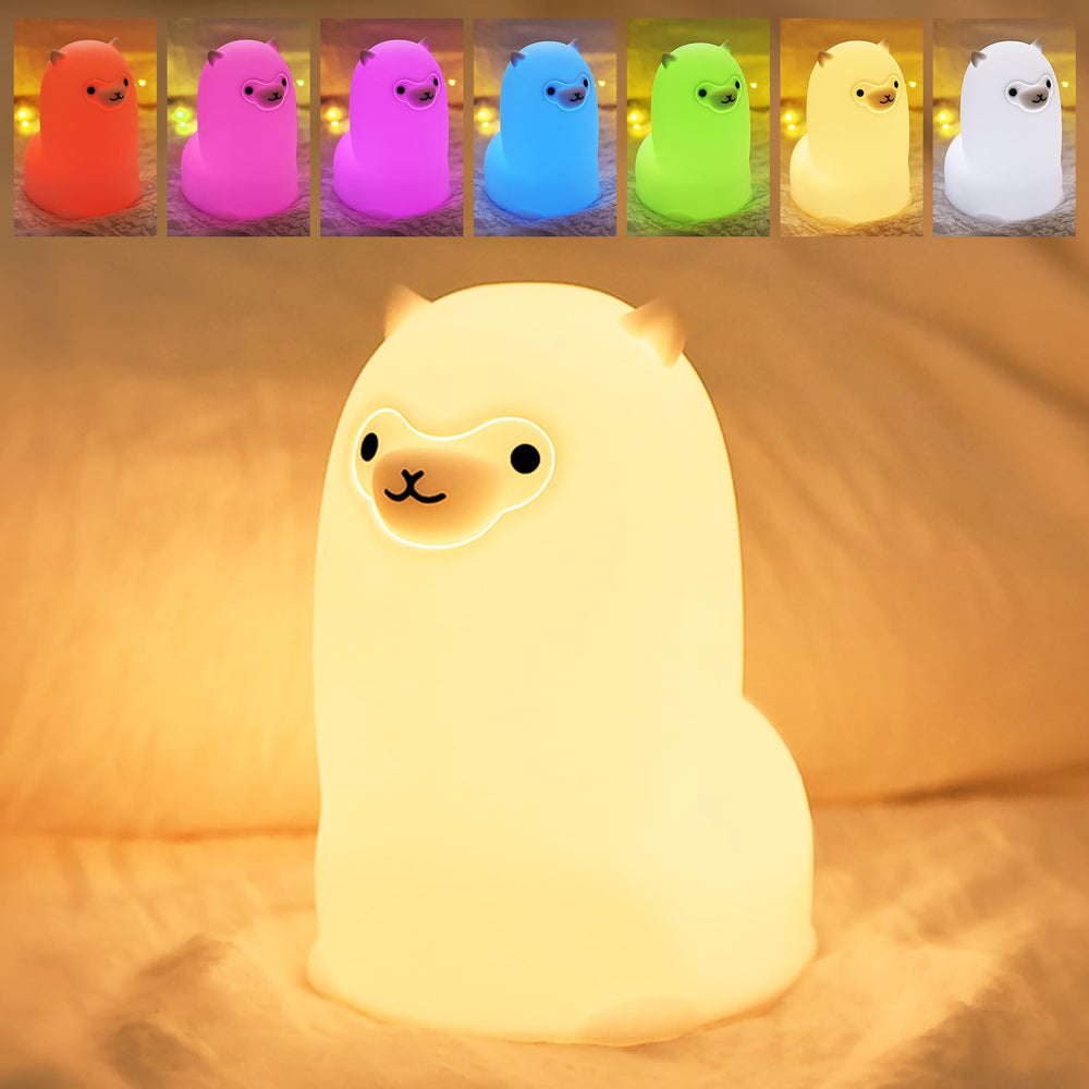 Tremdwoto Alpaca night light touch panel enables easy color and brightness control.