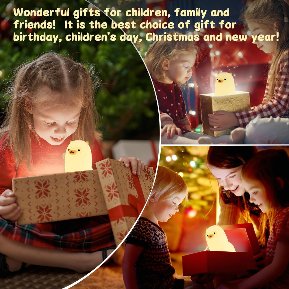 Tremdwoto Alpaca night light portable design for travel and sleepovers.