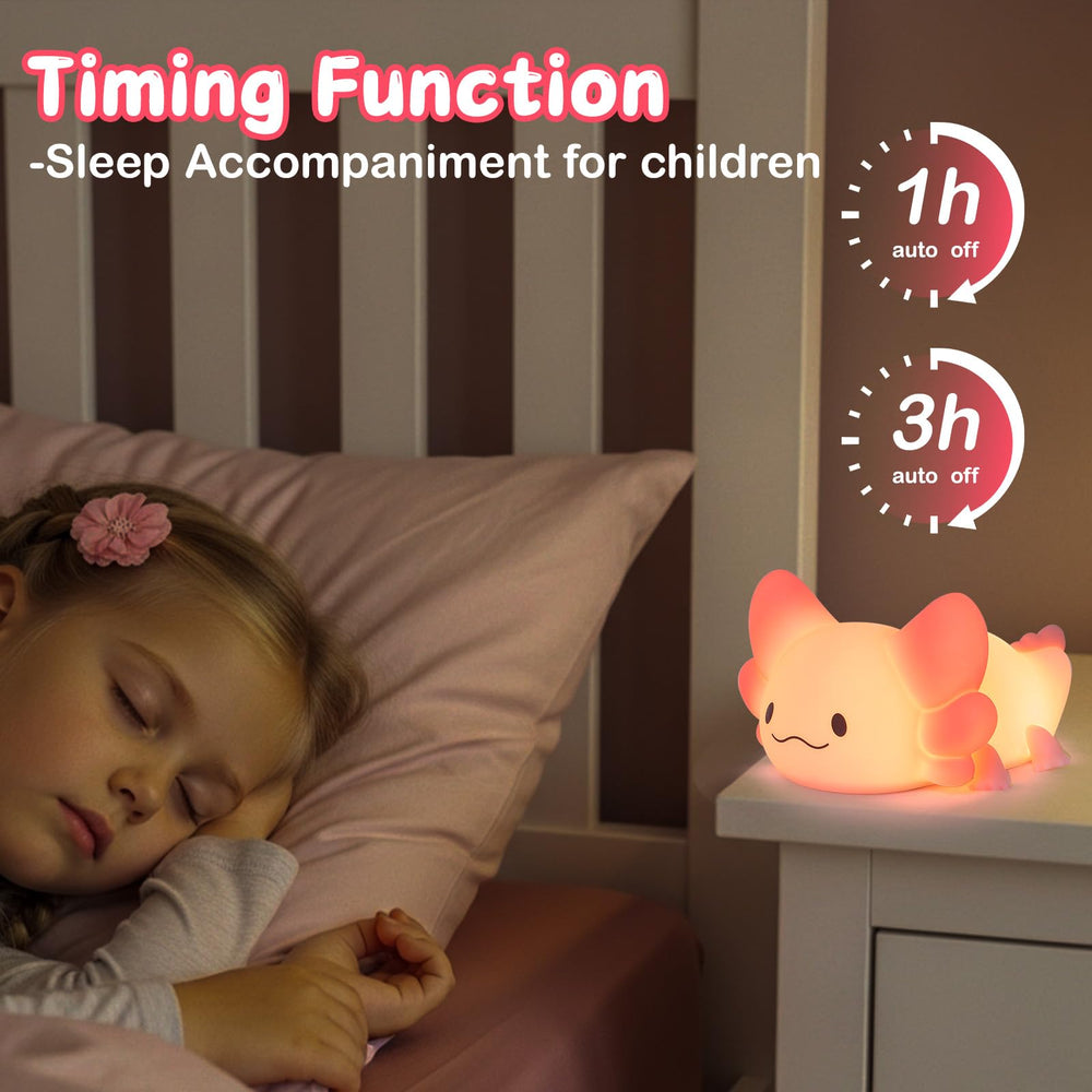 Tremdwoto Axolotl Night Light offers eye-friendly, strobe-free illumination.