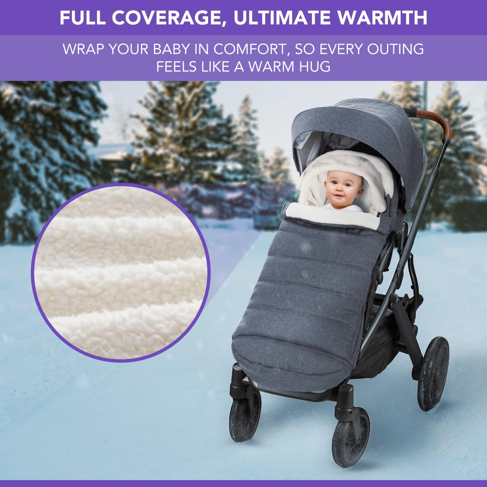 TRENDHUB Bunting Bag ultra-plush lining delivers cozy warmth on cold days.