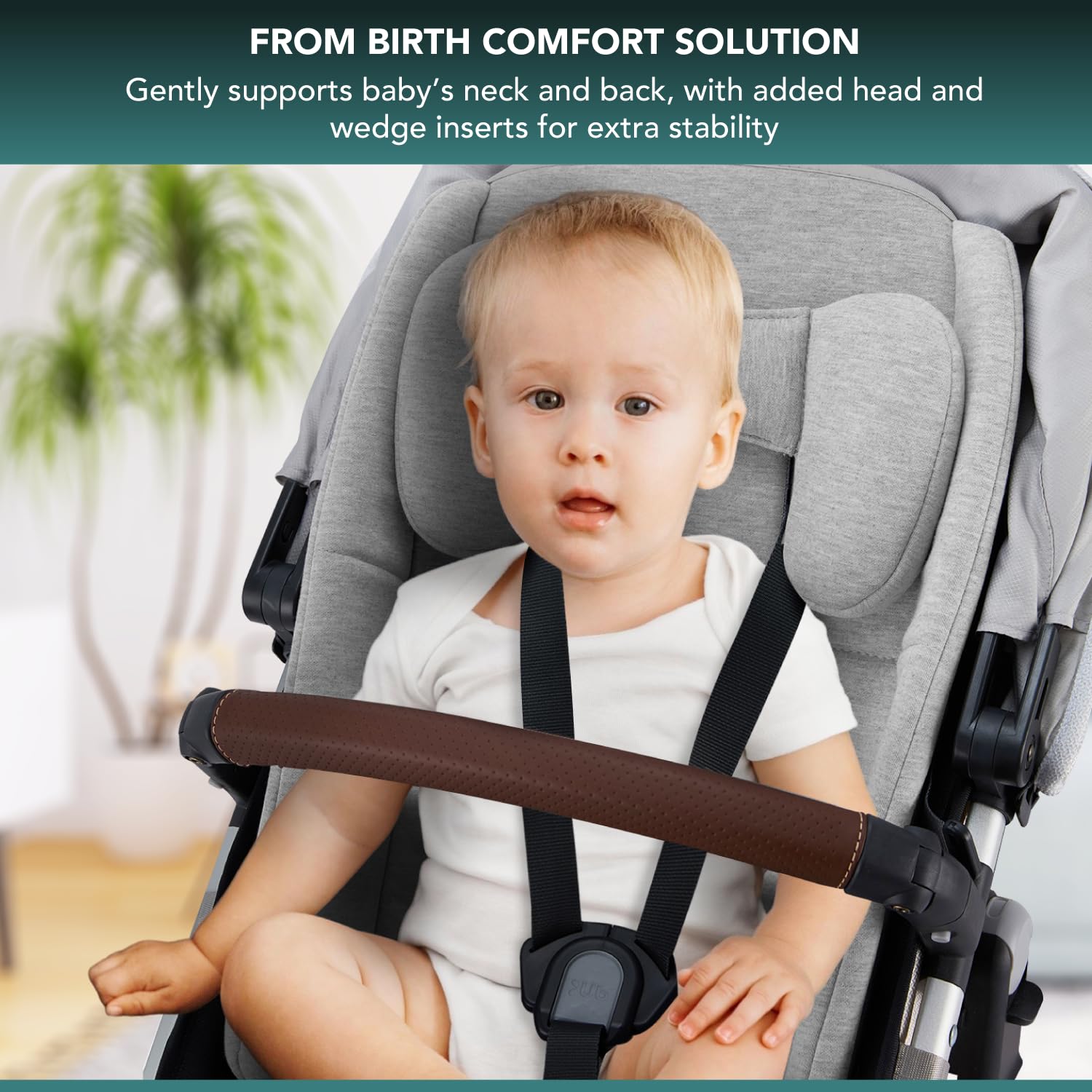 TRENDHUB harness-slits preserve Uppababy harness security during strolls.
