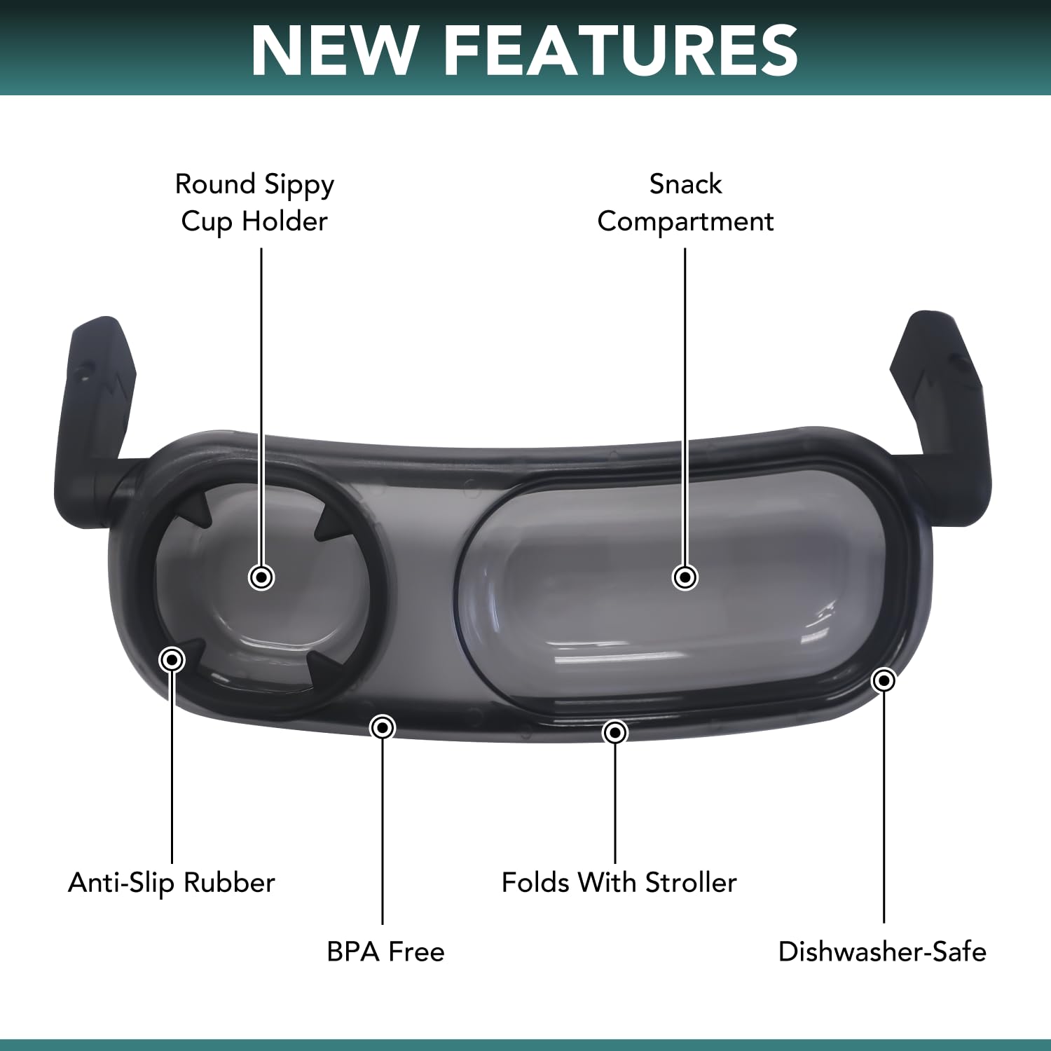 TrendHub snack-tray detachable-top enables quick washing