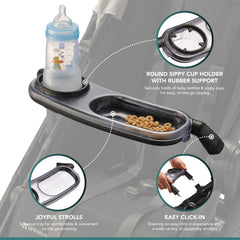 TrendHub snack-tray large-area for snacks, toys, and essentials