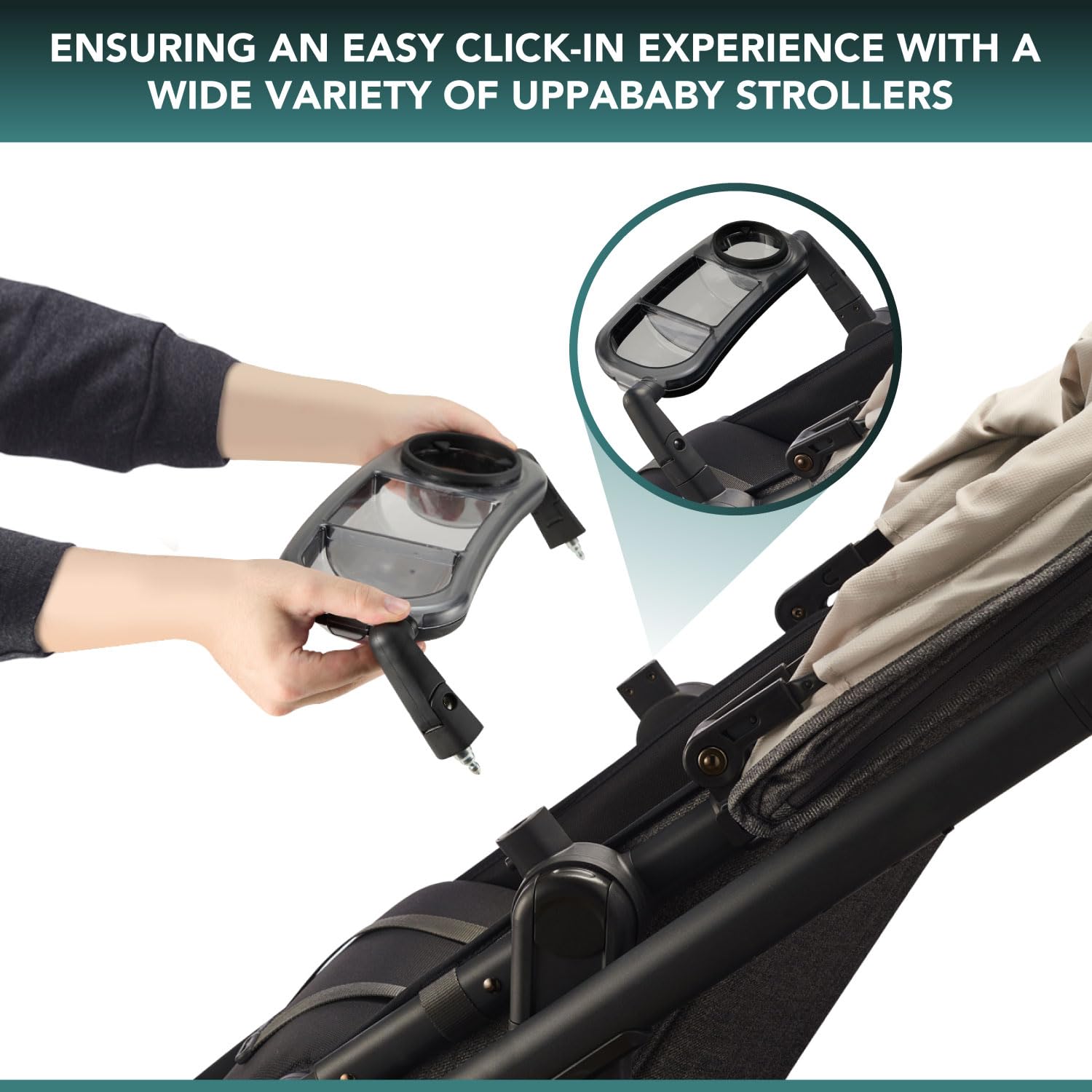 TRENDHUB snack tray compatible with UPPAbaby Vista and Cruz models.