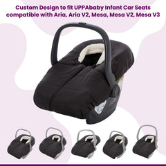 TRENDHUB ultra-plush winter cover for UPPAbaby Mesa fit, keeps baby warm outdoors