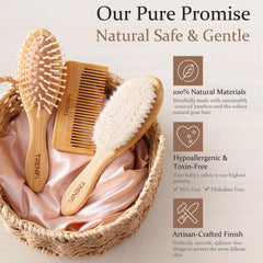 TRENFI fine-tooth comb finishes tangles as your child grows.
