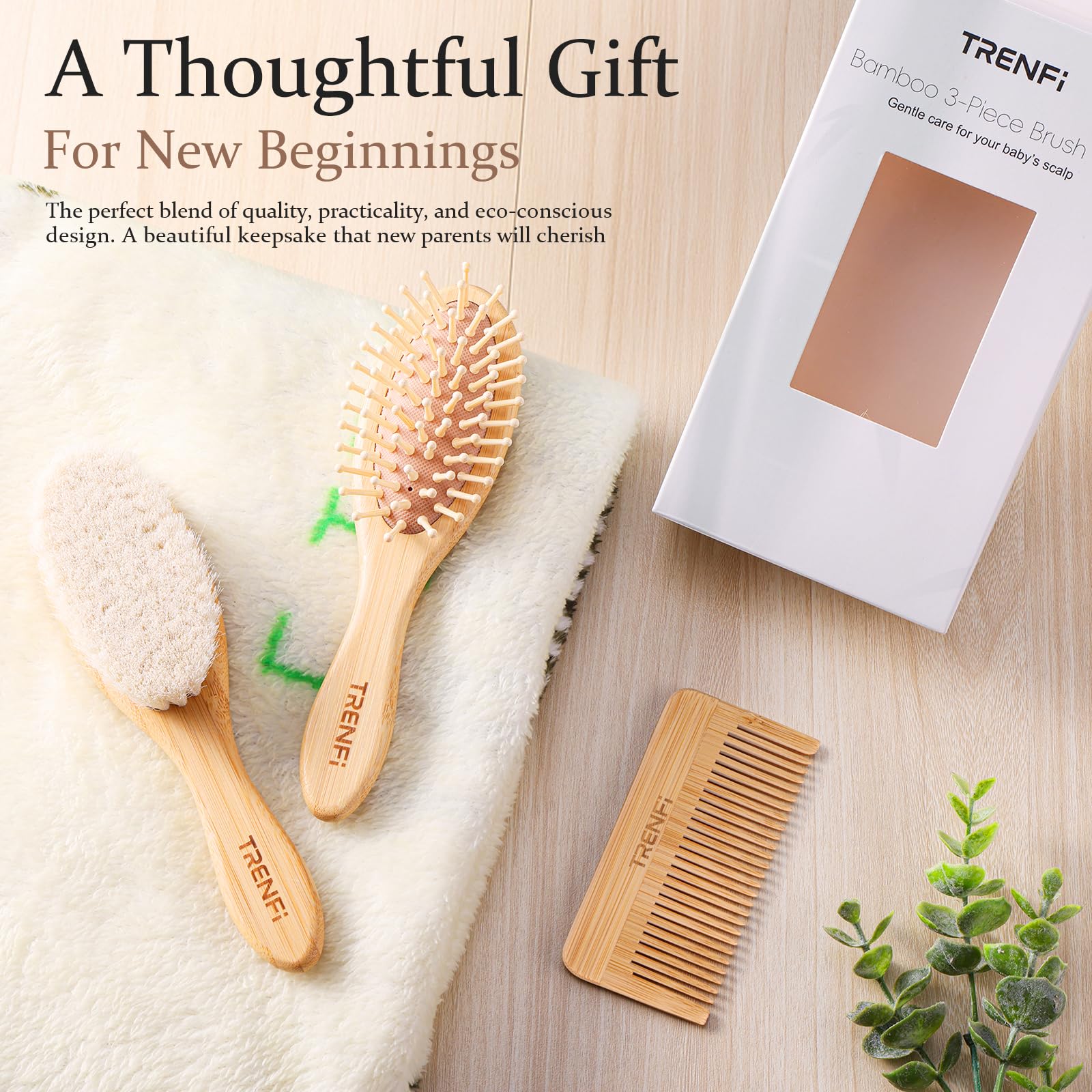 TRENFI gift-ready box makes a thoughtful baby shower or registry gift.