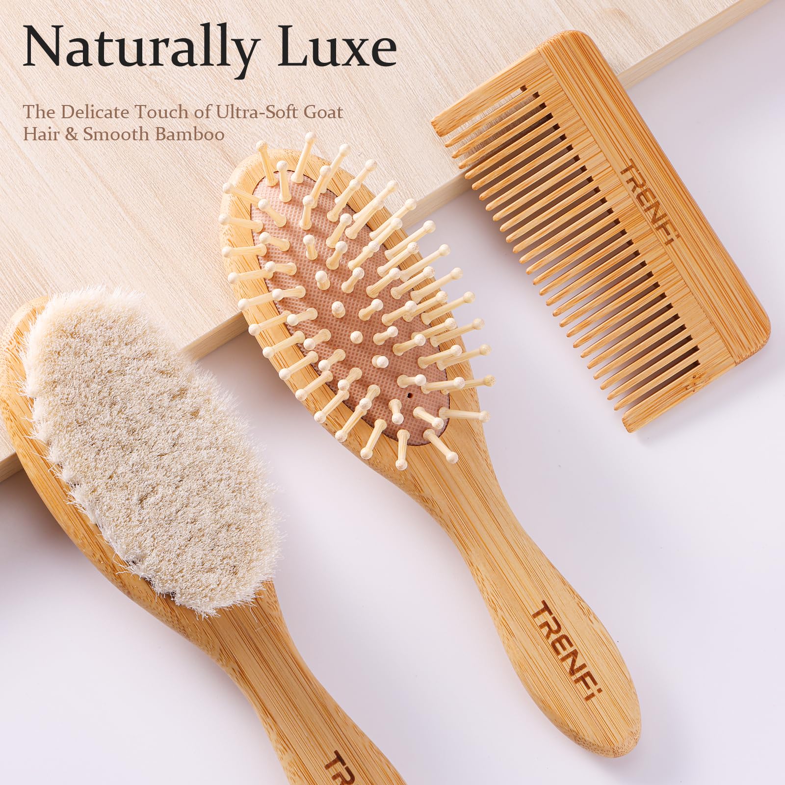 TRENFI soft bamboo set safe for delicate skin and soft spots.