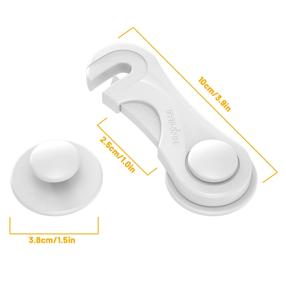 TRILINK cabinet locks help keep belongings organized by preventing access to hidden items.
