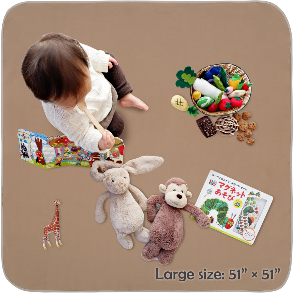 Triluby 51inch foldable splat mat ready to travel or store