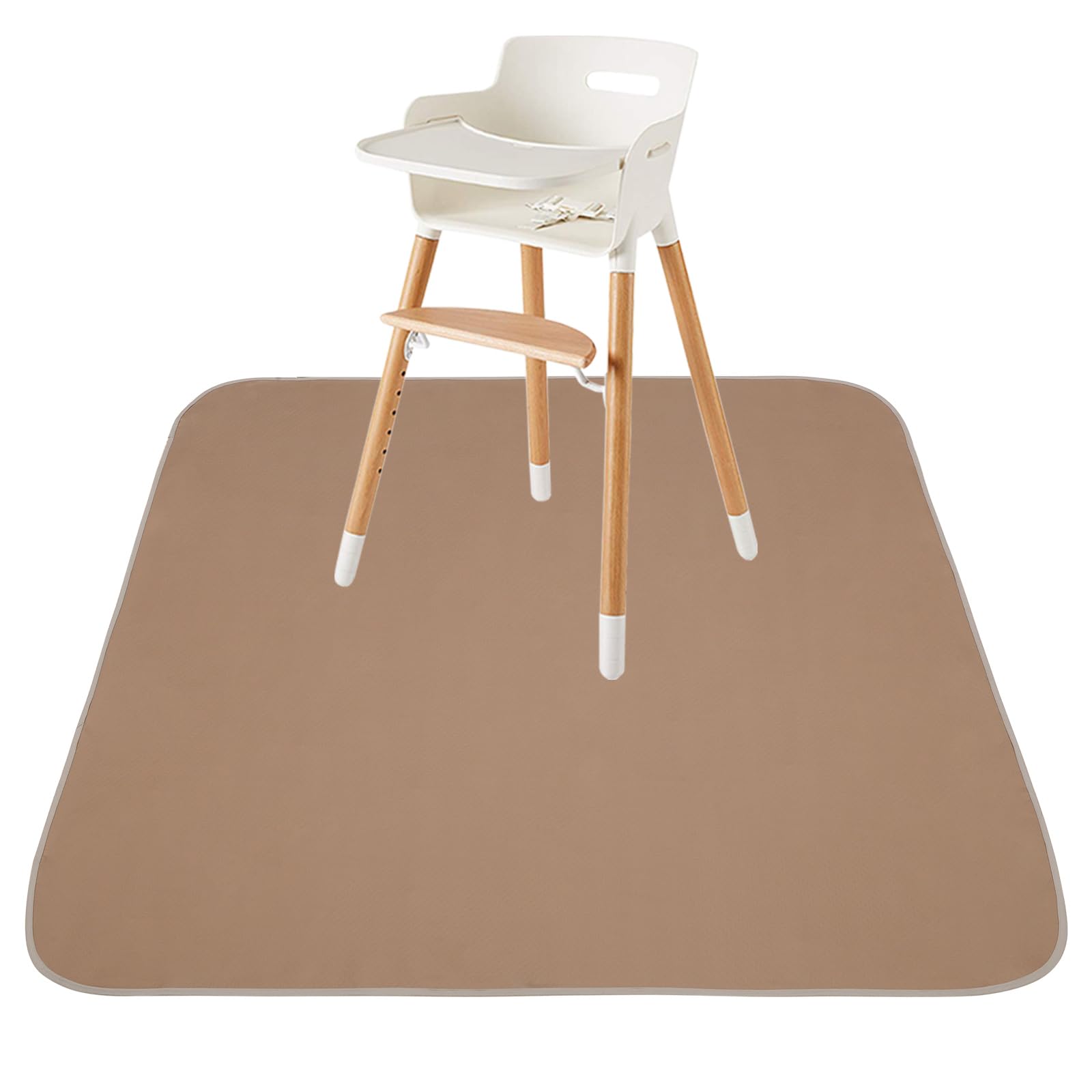 Triluby baby splat mat under high chair keeps floors clean during meals