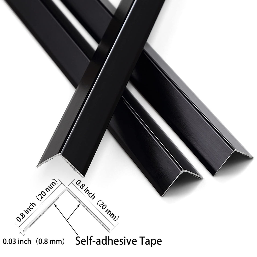 Mirror-finish Trimold corner guard cleans easily and adds a bright touch to interiors.