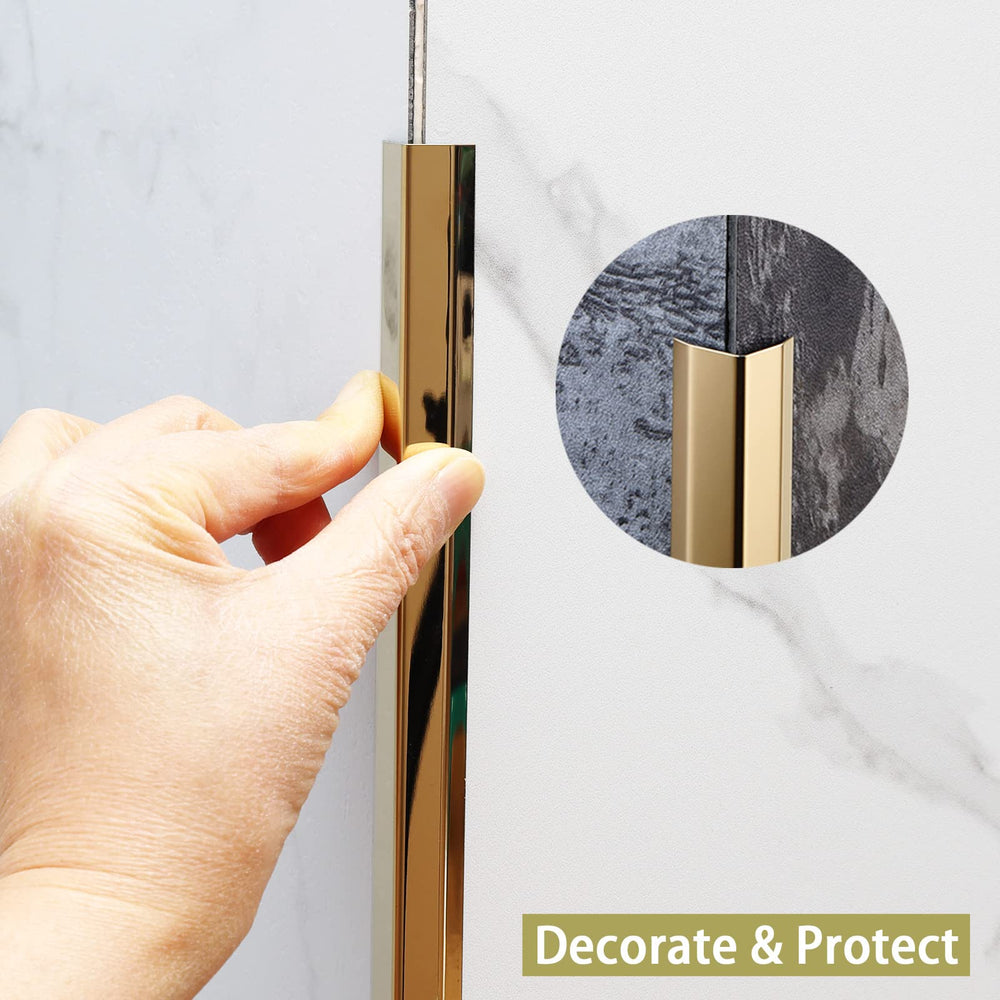 Three-pack Trimold corner guards provide durable wall protection for busy spaces.