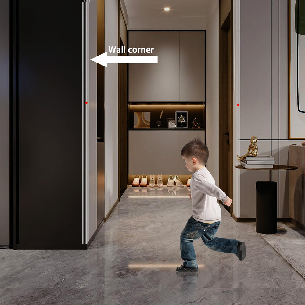 Trimold L-molding corner guard mounted in a kitchen, blending with decor.